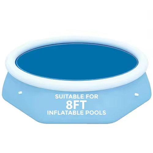 Solar pool cover for - fast, set