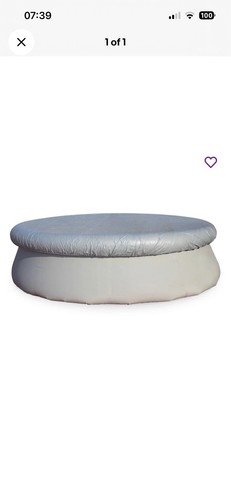 Round grey cover for pool - cover,